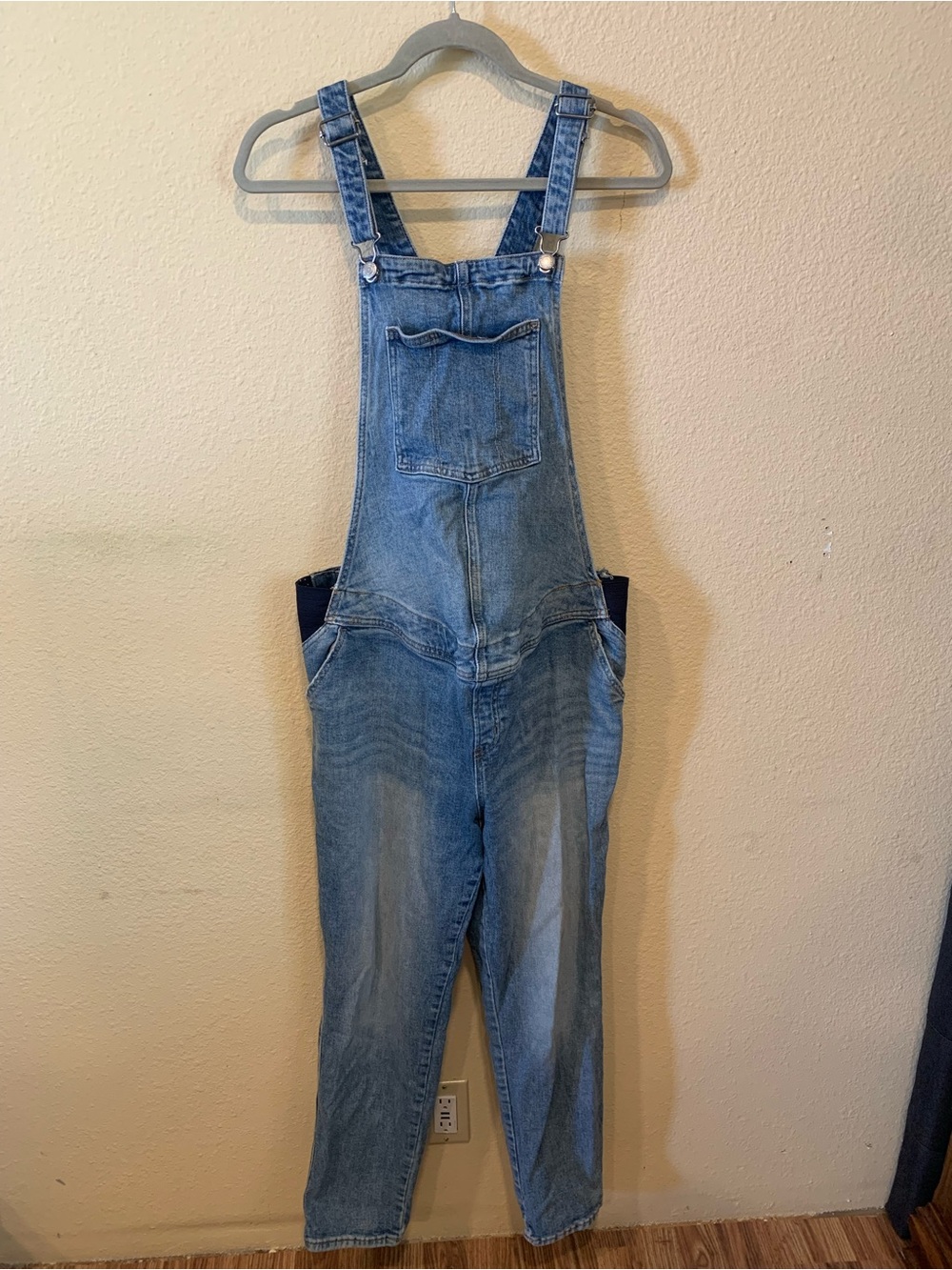 Old Navy Light Blue Maternity Denim Overalls